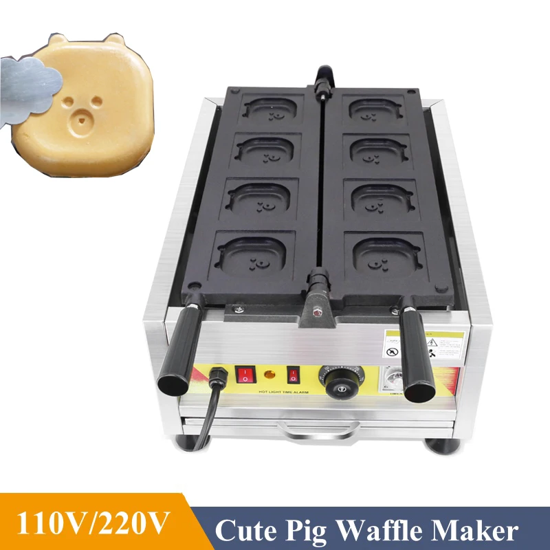 

110V/220V New Product Cute Pig Waffle Make Animal Shape Mini Cute Pig Waffle Maker Machine With CE