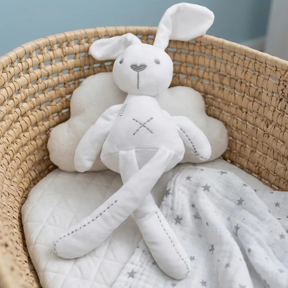 Cute Cartoon Plush Cloth Rabbit Doll Kids Toys Birthday Gift Baby Stroller Sleeping Partners Crib Tent Decor Ornaments