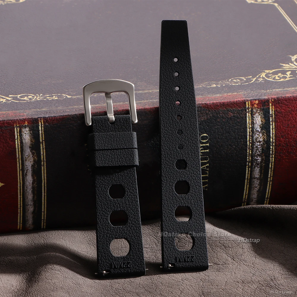 Tropical Silicone Watch Strap 20mm 22mm Stainless Steel Buckle Tropical Strap Premium Soft Rubber Bracelets Breathable Watchband