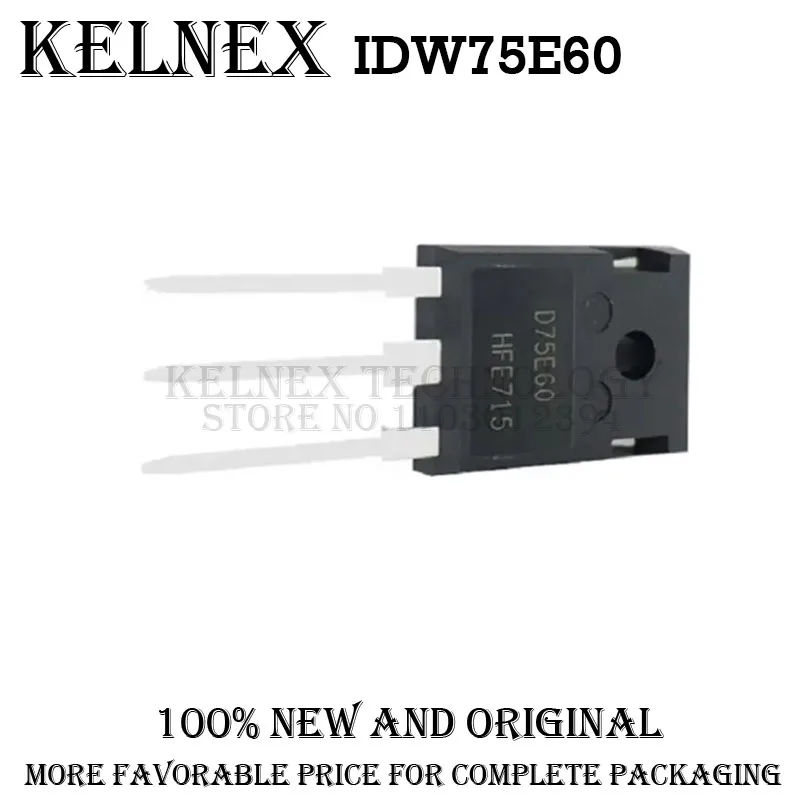 5 pièces IDW75E60 TO-247AC-3 récupération rapide/diode haute efficacité 600V 120A