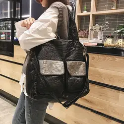 Work Commute Crossbody Large Capacity Advanced Extra-large Soft Leather Crocodile Print Single Shoulder Crossbody Bag for Women