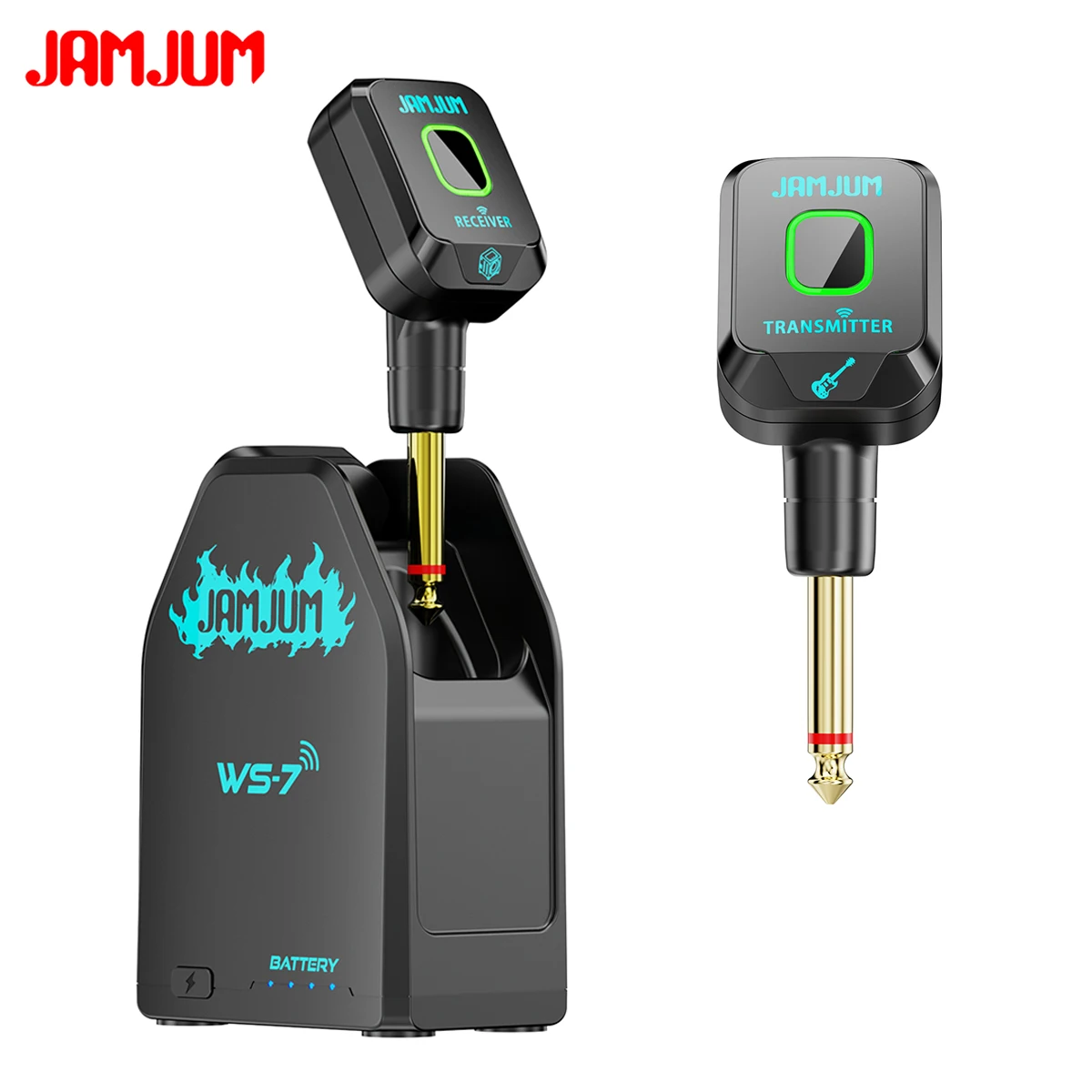 jamjum-ws-7-trasmettitore-e-ricevitore-wireless-24ghz-–-audio-hd-48khz-16bit-100h-con-scatola-di-ricarica-plug-play-nessun-accoppiamento-necessario