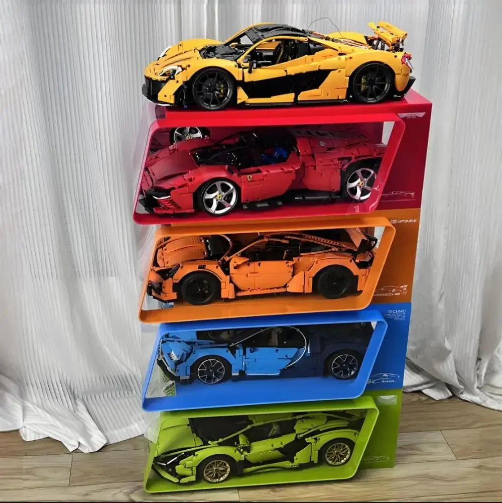 High tech racing car Lambos SP3 Buga 911 GT3 McLa P1 Super Car Model Blocks Compatible 42115 42143 42056 42172 42083 for Gift