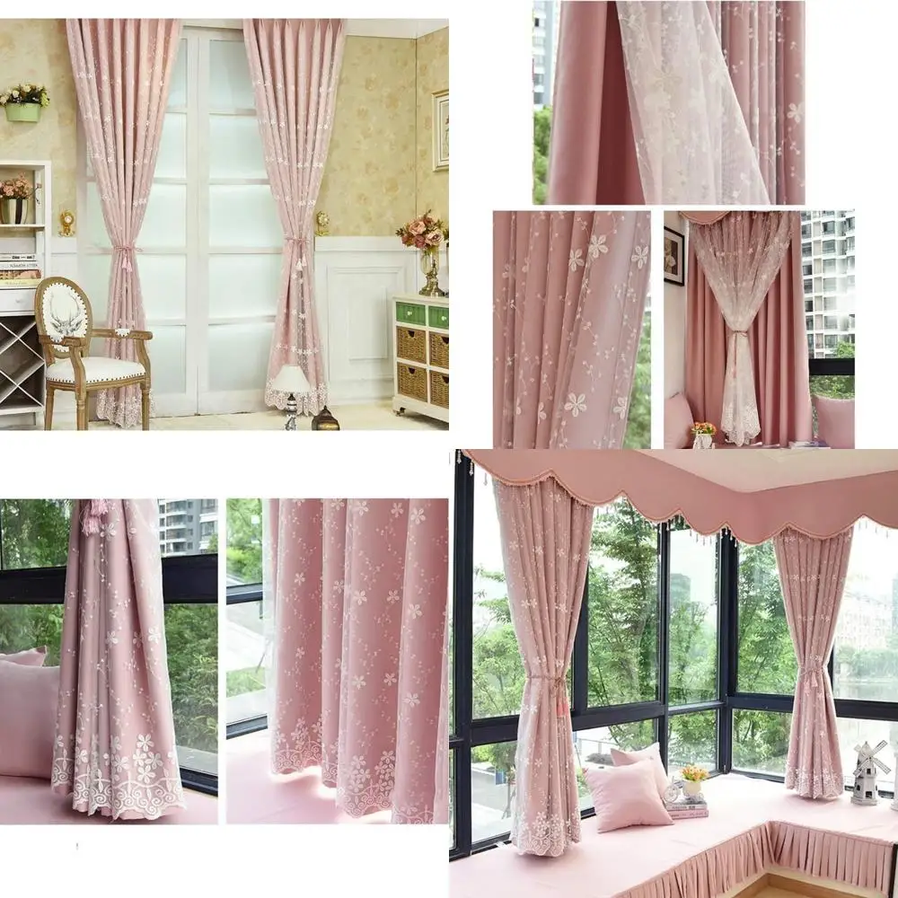 ผ้าม่านกันความร้อนแบบทึบแสง พร้อมผ้าคลุมตาข่ายระบายอากาศสำหรับห้องนั่งเล่น - กันเสียงและประหยัดพลังงาน