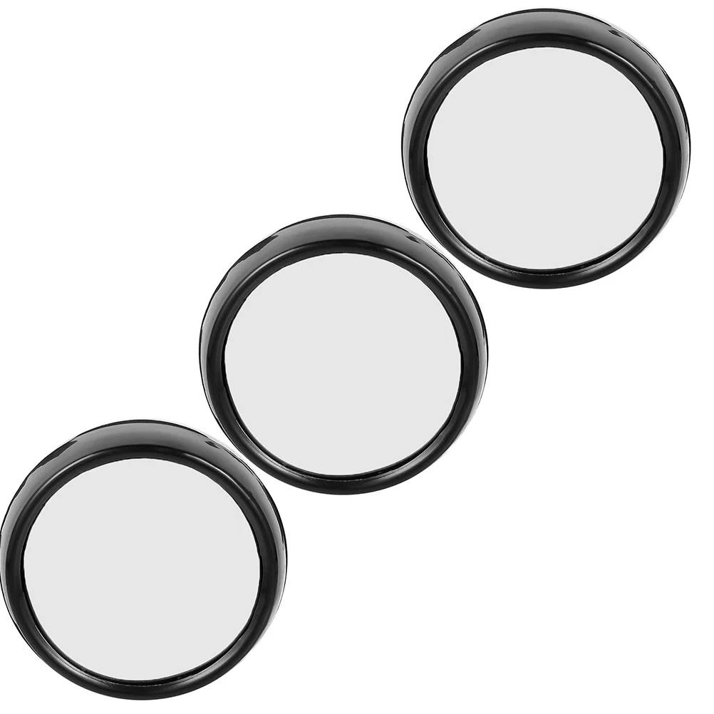 3 Pcs Computer Mirror Monitor See behind You Desk Office Cubicle Laptop Rear-View Acrylic Lens Accessories Convex for Room
