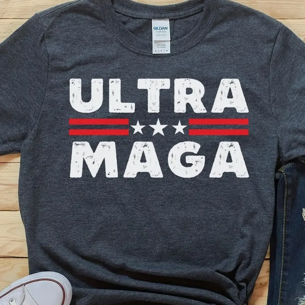 Ultra Maga T Shirt Republican Conservative S Trump 2024 American Patriot Anti Biden Fjb