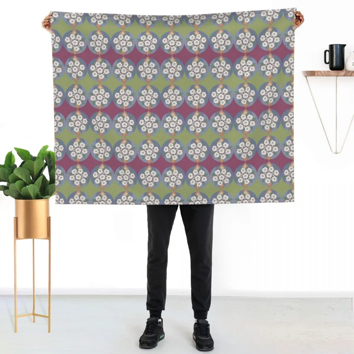 

Pennsylvania State Flower: Mountain Laurel Throw Blanket Compact Warm Blanket for Car Road Trip