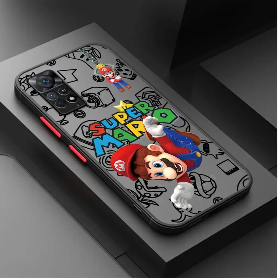 Cartoon Anime M-Marios Bros Case for Xiaomi Redmi Note 13 Pro Plus 11 10 12 9S 12S 12C 9 K40 10C A1 Plus 13C Shell Phone Cover