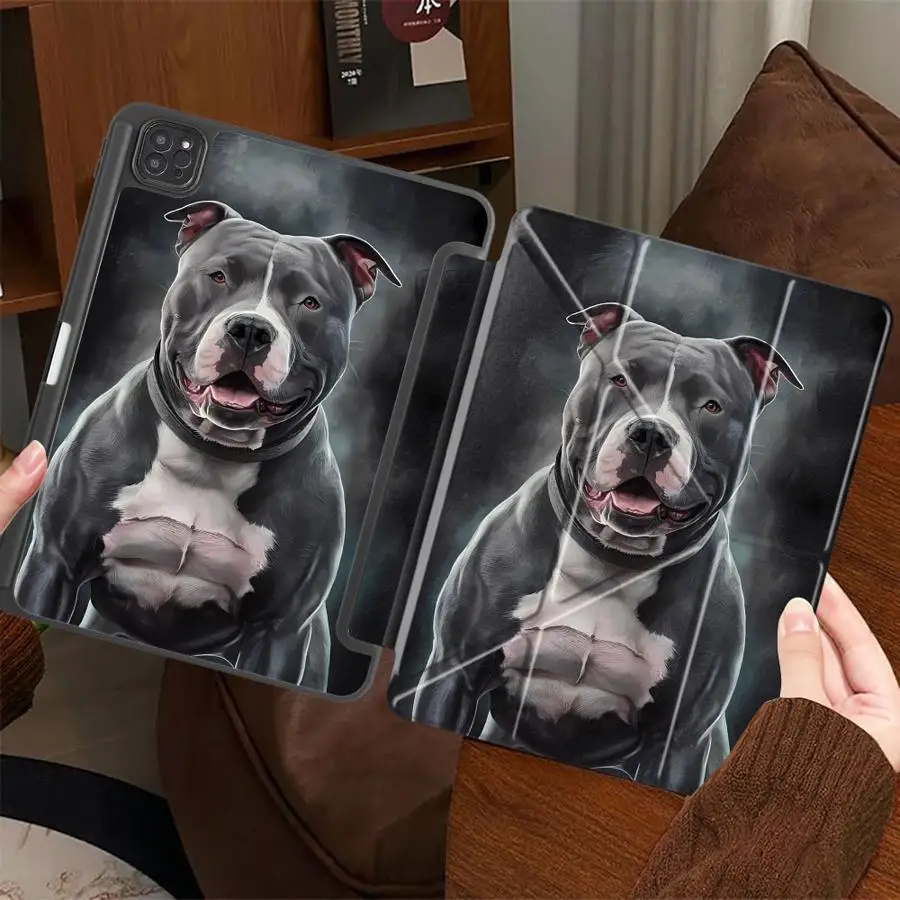 

Чехол-подставка для планшетов iPad Mini 6, 7, Pro 2025, Pro 11-го, 10-го, 9-го, 8-го, 7-го поколений, 12.9 дюймов, Air 4, 5, M3, M2, M4, 11 дюймов, серый, Pitbull