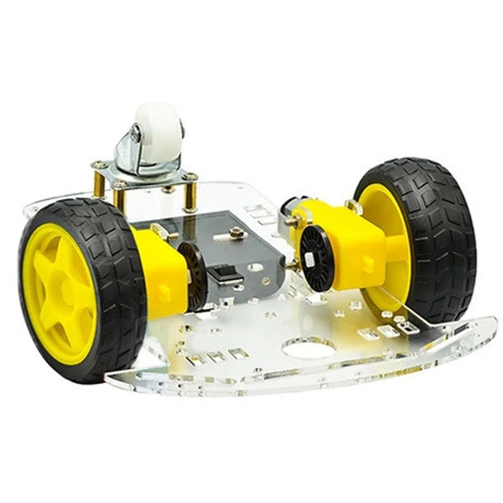 Kit de módulo de marco de chasis de coche Robot de rastreo inteligente, caja de Motor, neumático con batería, Kit electrónico DIY
