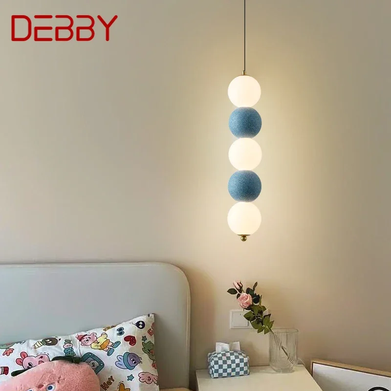 

DEBBY Nordic Pendent lamp Modern Simplicity Bedroom Bedside Lamp Personalized creativity LED Restaurant Bar Aisle Chandelier