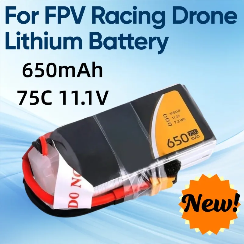 

For Gens Ace TATTU 650mAh 75C 11.1V FPV Racing Drone Lithium Battery