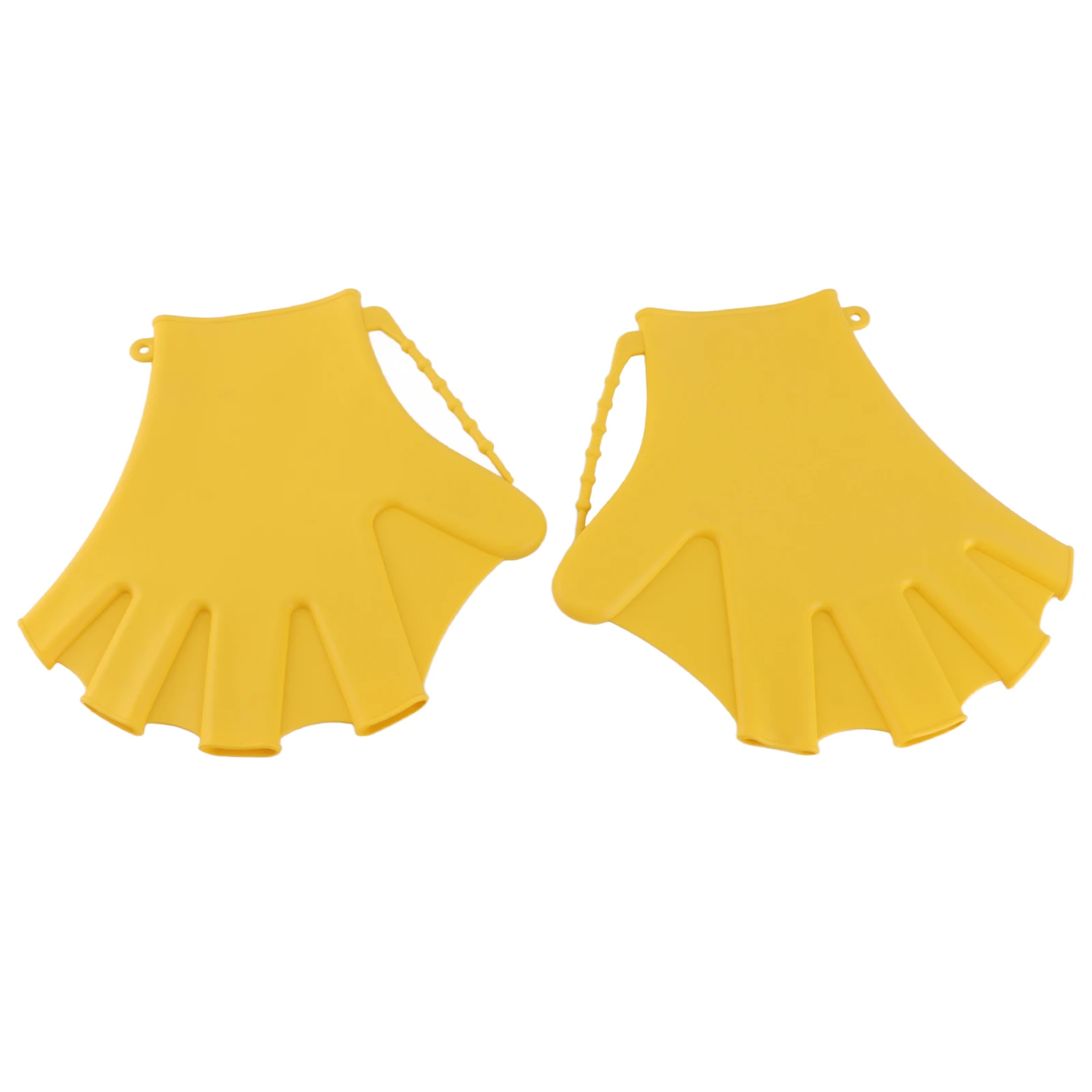 1 زوج قفازات السباحة Webbed اللياقة البدنية مقاومة للماء قفازات التدريب السيليكون السباحة الغوص قفاز السباحة التدريب القفازات