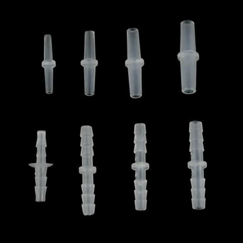 3~100PCS 3~6mm PP Plastic Equal Diameter Connectors Drip Irrigation Fittings Aquarium Pagoda Joints Water Pipe Fittings Air Pump