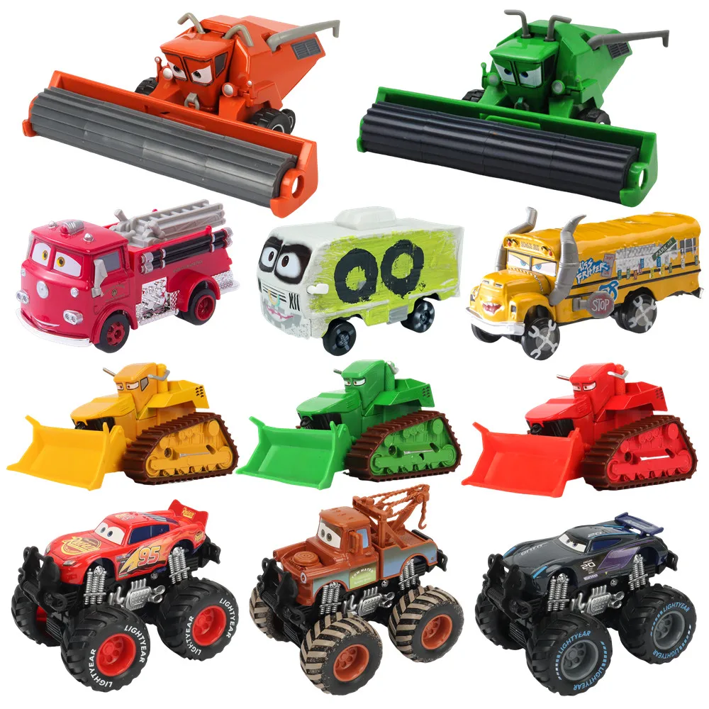 

Сплав Disney Pixar Cars Frank Bulldozer Bigfoot McQueen Mater 1:55 литая под давлением металлическая модель автомобиля игрушка для ребенка подарок на день рождения