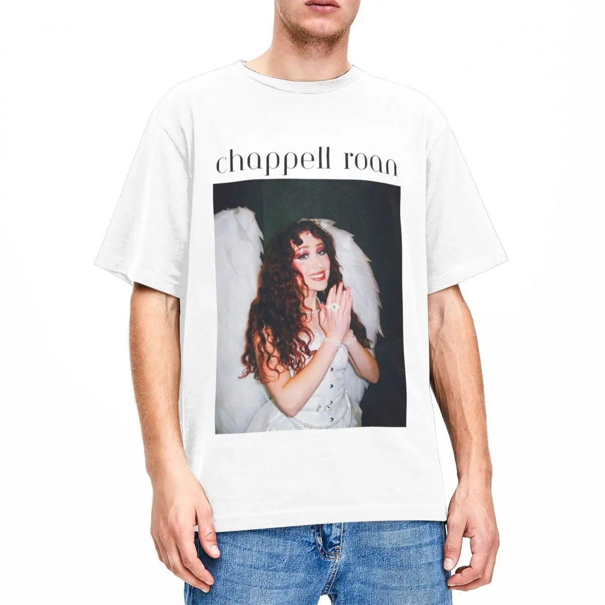 Men Women's Chappell Roan Angel T Shirt Stuff Good Luck Babe Cotton Clothing Novelty Short Sleeve Crew Neck Tee Shirt Gift Shirt