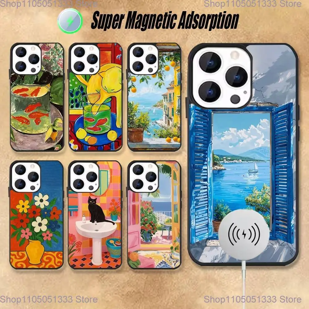 

Henri Matisse Art Painting Phone Case For iPhone 17,16,15,14,13,12,11,Pro,Max,Plus,Mini,Magsafe,Magnetic Wireless Charging Case