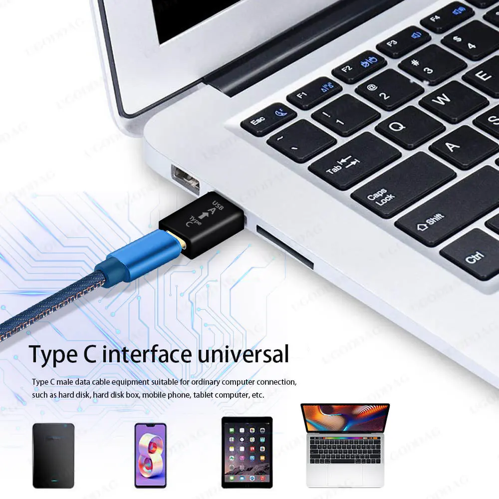 Usb 3.0 Naar Type-C Adapter Otg Converter Thunderbolt 3 Type-C Adapter Otg Kabel Voor Macbook Pro air Samsung S10 S9 Usb Otg