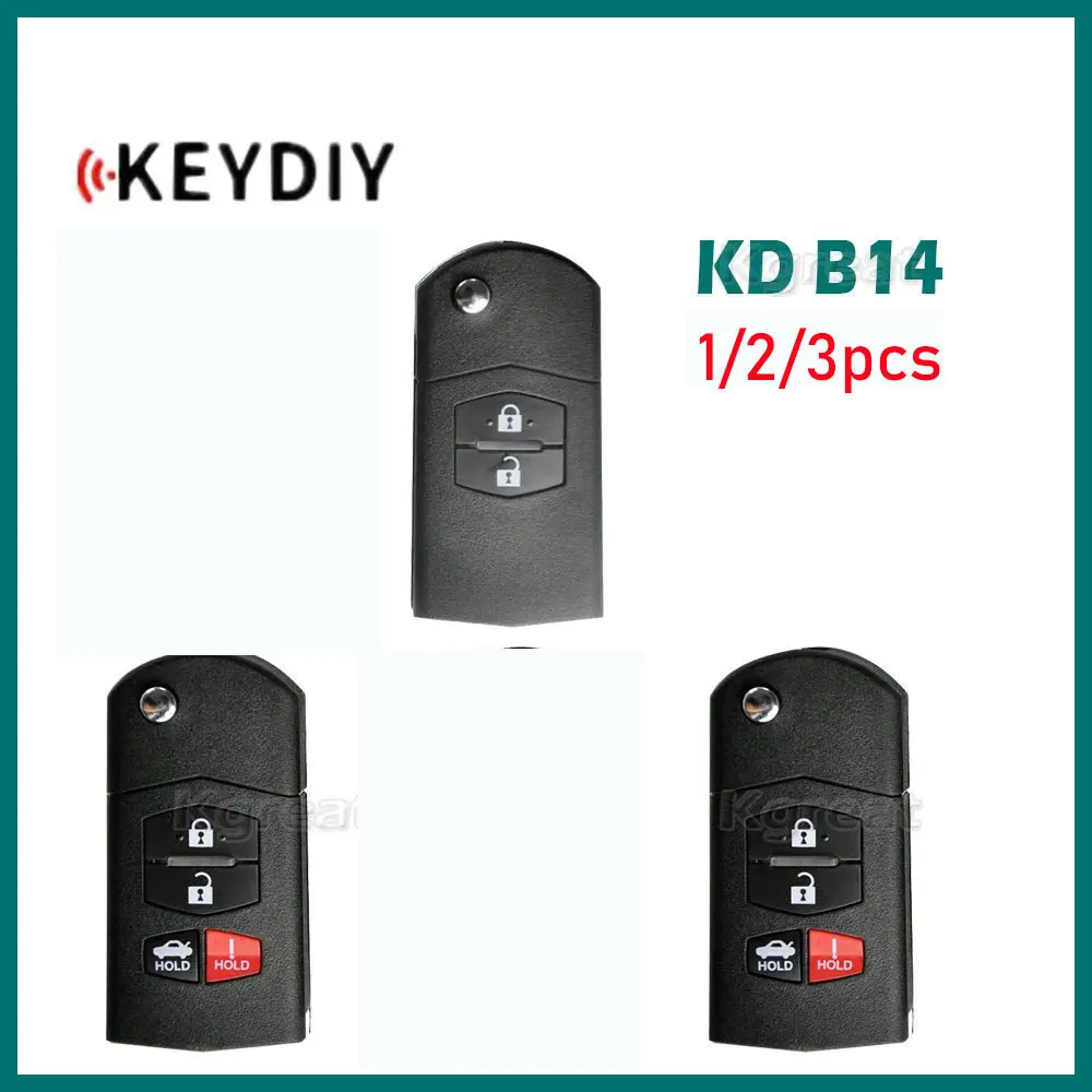 

1/2/3pcs KEYDIY KD B14 Universal Remote Key KD B Car Remote Key for Mazda Style for KD-X2 KD900 KD Mini Key Programmer