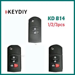 1/2/3 pz KEYDIY KD B14 chiave a distanza universale KD B chiave a distanza per auto per stile Mazda per KD-X2 KD900 KD Mini programmatore di chiavi