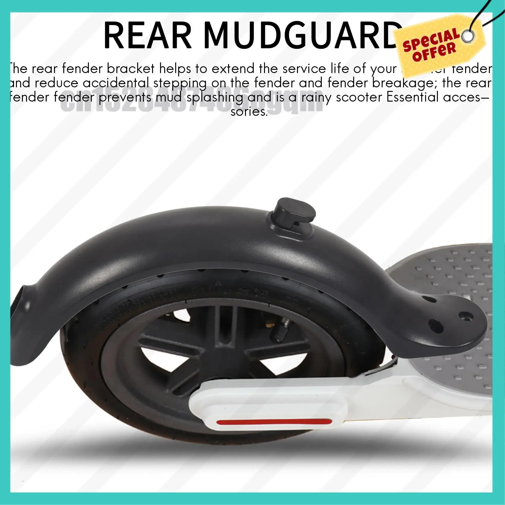 

-ABJZ Electric Scooter Replacement Parts Scooter Modification Accessories Rear Mudguard Bracket Set For Xiaomi M365/M365 Pro
