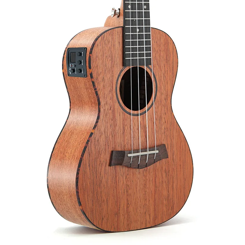 

23inch Ukulele Small Guitar Ukulele Four-String Guitar Mahogany Core Single Board Electric Box Version