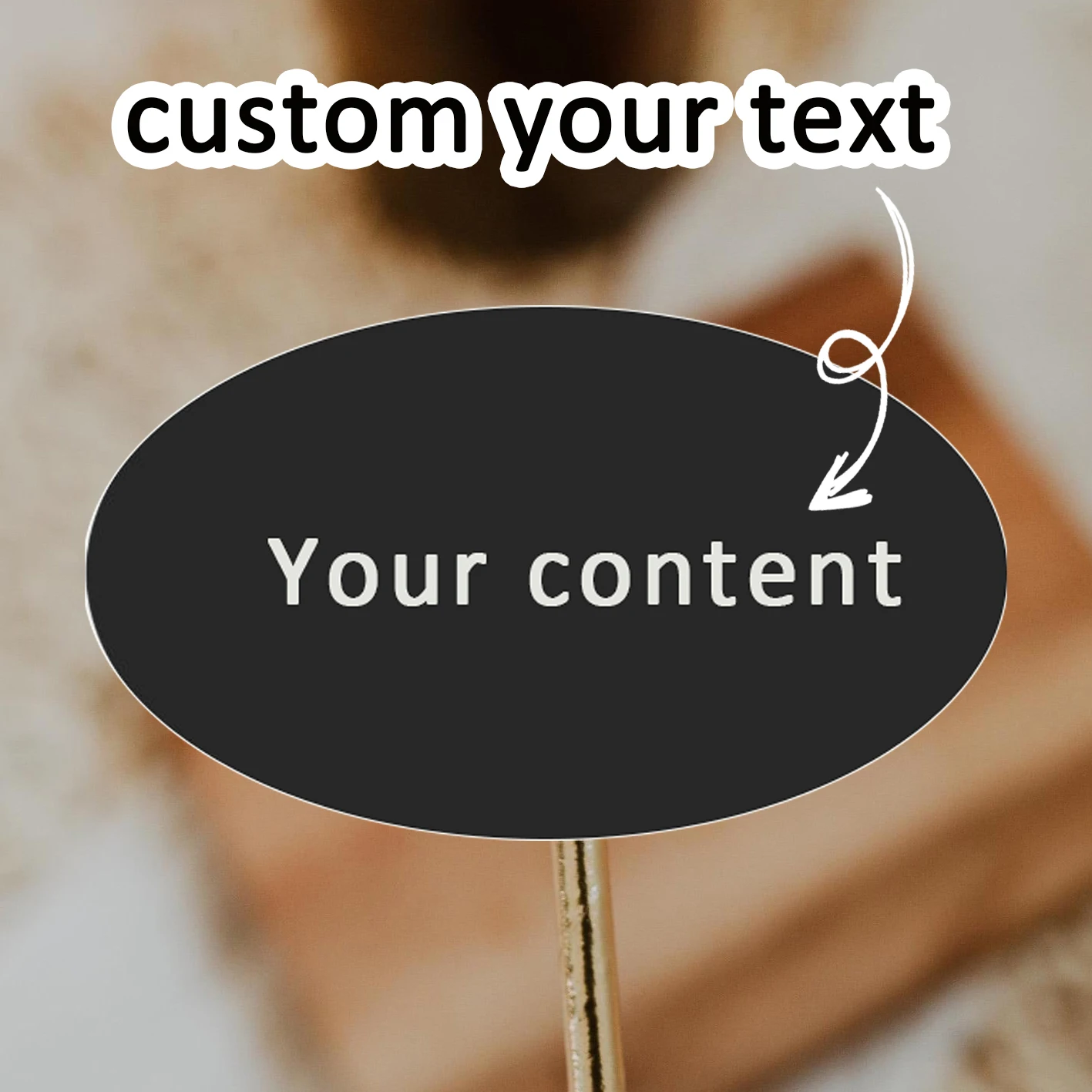 

90PCS custom oval stickers, suitable for various occasions