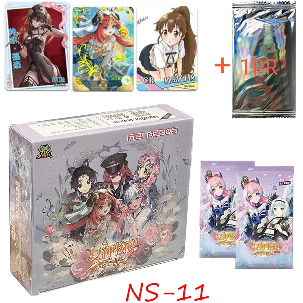 New Goddess Story Collection PR Cards Booster Box Anime Tcg Game Girl Party Swimsuit Bikini Feast Child Kids Christmas Toys Gift