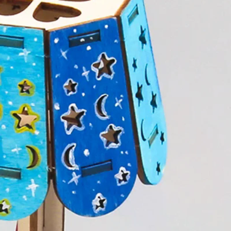 

Набор для рукоделия из дерева, красочная маленькая настольная лампа, сделай сам, научные строительные проекты, 3D деревянные пазлы, набор моделей для сборки, развивающие игрушки