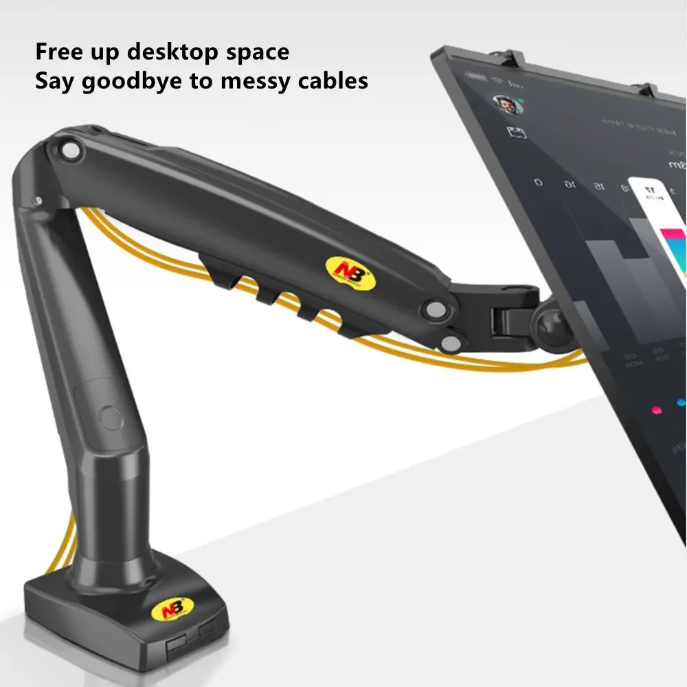 Кронштейн для ЖК-дисплея 17-27 дюймов, регулируемая основа для компьютерного телевизора, настольная поворотная металлическая подставка, инструмент для обучения офисных игр, стопорный зажим для ПК