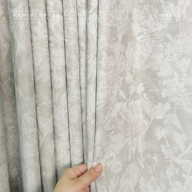 Jacquard blackout curtains high quality high weight curtain fabrics custom made in a variety of colors