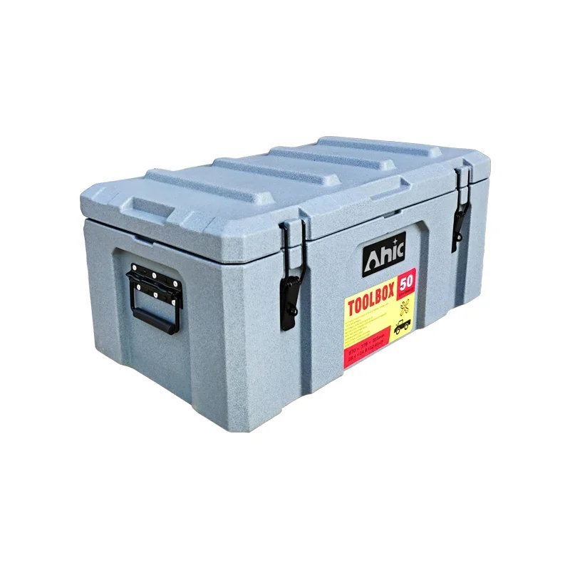 50L 90L 160L Stable Quality Heavy Duty Plastic Cargo Case Rotomolding Tool Box Storage Truck Tooling Box