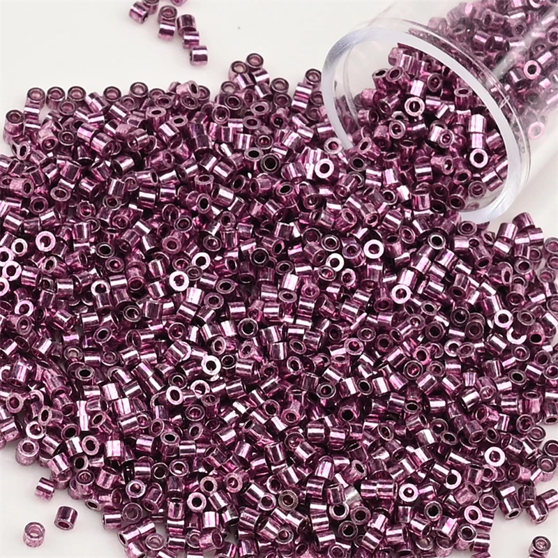 2000 Stück 11/0 Metallic Farbe Japan Glasperlen Bunte kleine Charm Perlen für Schmuckherstellung DIY Armband Handarbeit Nähen