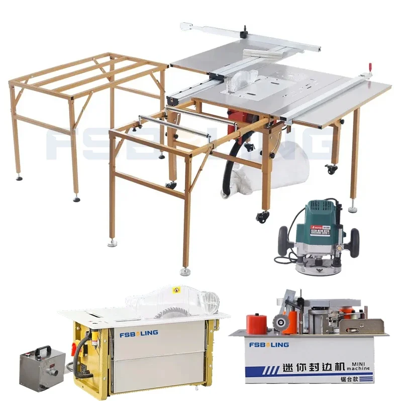 fsboling portable sawmill furniture manufacturer dual motor precision saw