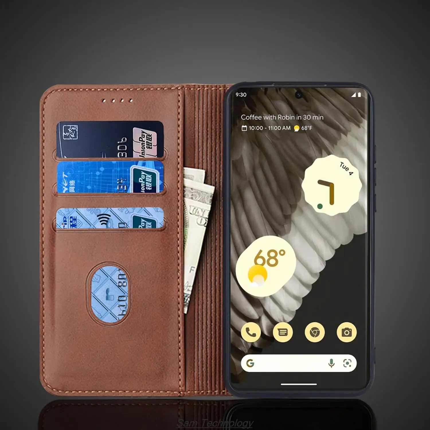 Magnetic attraction Leather Case for Google Pixel 7 Pro / Pixel 7 7A Holster Flip Cover Case Wallet Phone Bags Fundas Coque