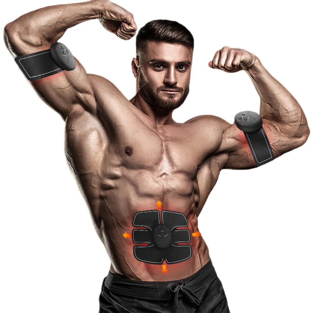 

EMS Shape and Body Trainer Abdominal Abs Smart Fitness Tens Pads Gym Sports Outdoor Slimming Belly Muscle Stimulator Lazy People