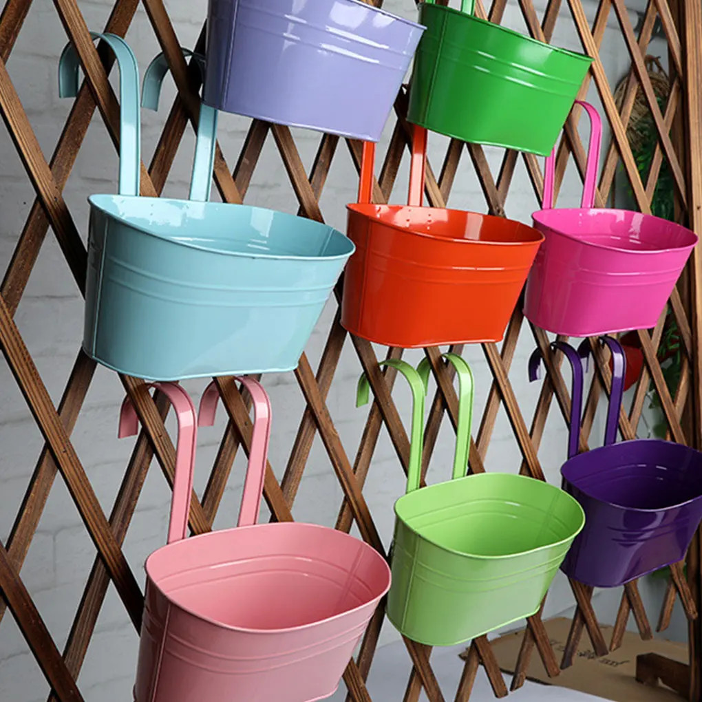 Odorless And Non-toxic Flower Pots For Safe And Healthy Environment Hanging Balcony Hanging Flower Pink 28*13/12 /22.5*9.5