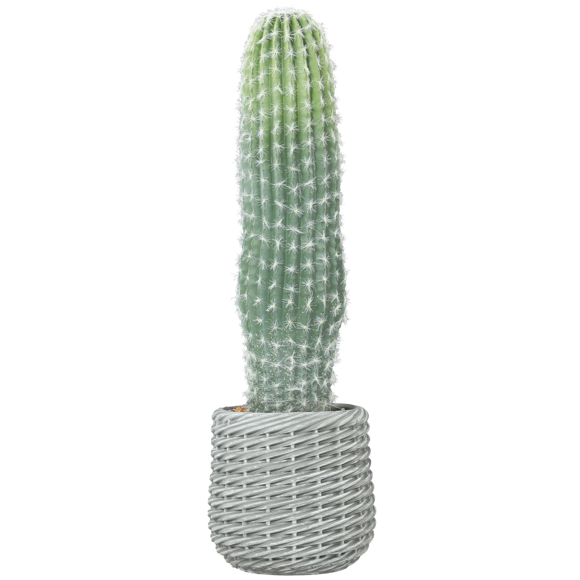 HOMCOM Cactus Artificial 66 cm, Planta Artificial Decorativa con Maceta para Decoración del Interior Verde