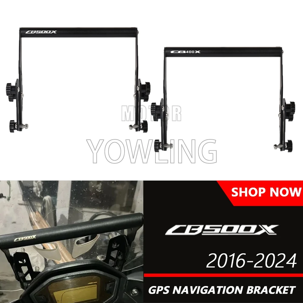 FOR Honda CB400X CB500X CB 500X CB 500 X 2016-2022 2023 2024 Motorcycle Smart Phone Holder GPS Navigation Plate Support Bracket