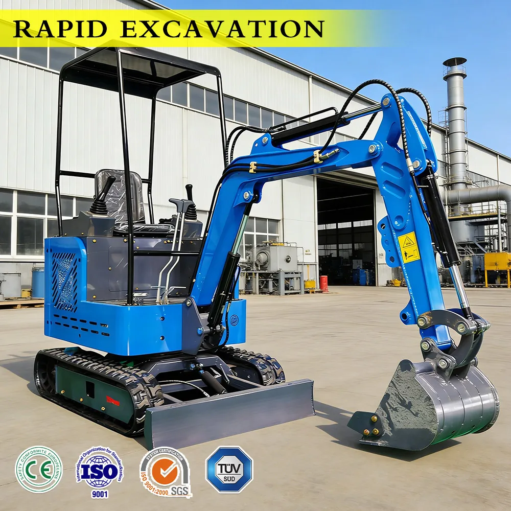

Low Noise 1.5 Ton Mini Crawler Excavator Ergonomic Seat Comfort Operation Anti Slip Track Design Small Digger CE EPA Euro 5 Cert