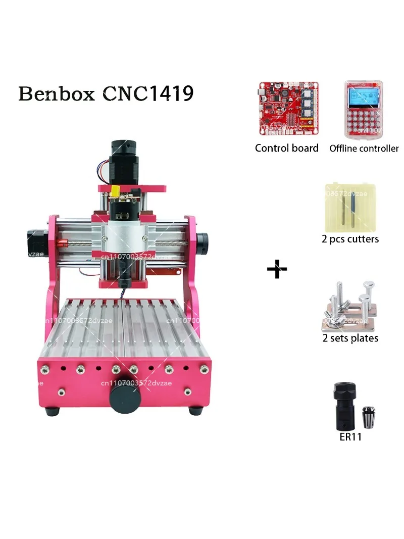 CNC 1419 Full Metal Mini Desktop Engraving Machine for Copper Aluminum Metal Engraving CNC Router - view 4