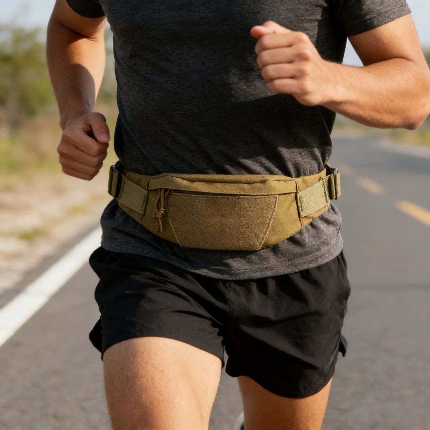 Workout Running Waist Bag Jogging Belt Pouch Nylon Zip Fanny Pack Sport Runner Crossbody Bags Men And Women