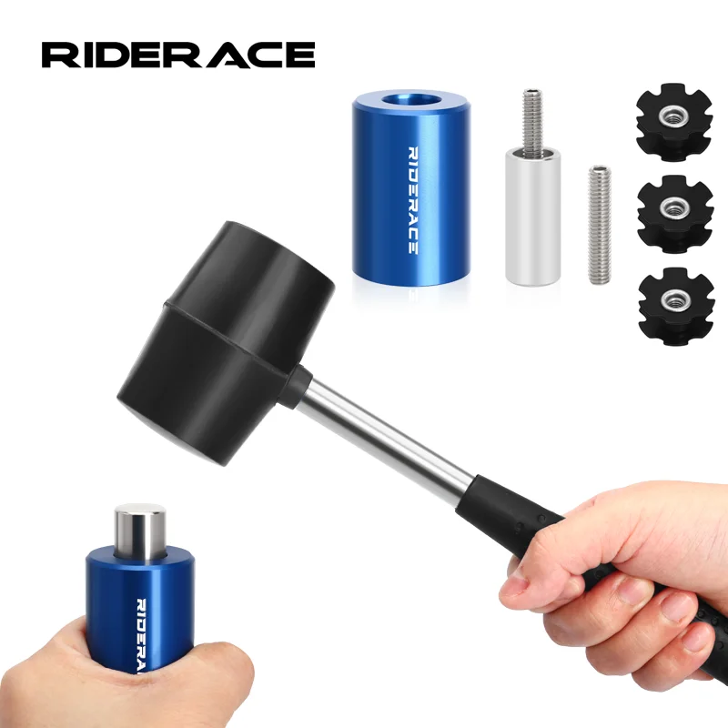 Инструмент для установки велосипедной вилки, гарнитуры, драйвера с запасными звездочными гайками, установочный инструмент для установки и ремонта велосипедных аксессуаров