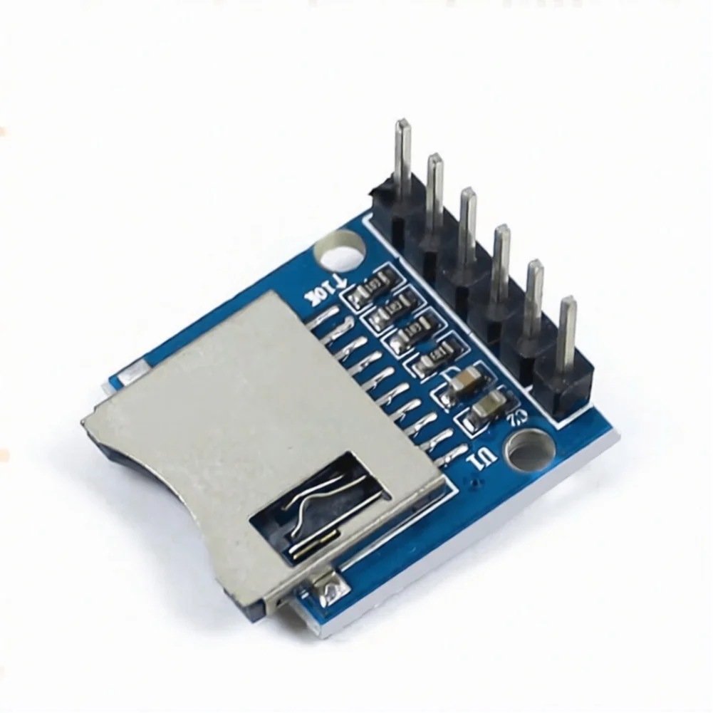 For Arduino For SD Card Expansion Board with For SPI Interface 18.5mm x 17.5mm 3.3V Blue PCB for File Storage and Data Logging
