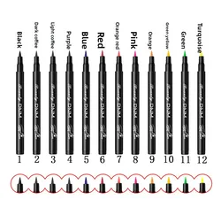 Makeup 12 Color Eyeliner Liquid Waterproof Easy To Wear Make Up Matte Eye Liner Blue Red Green White Gold Brown Eyleliner