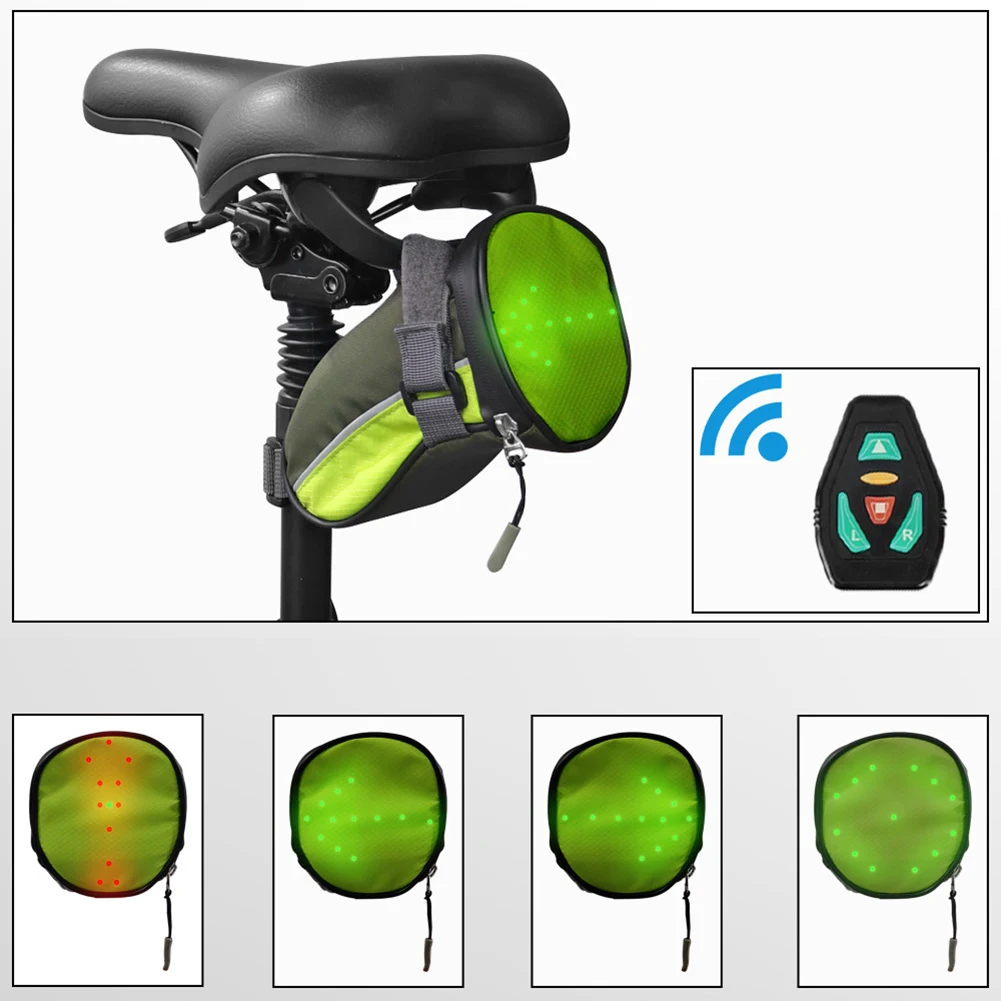 

Аксессуар для велосипеда Сумка для хвоста велосипеда Сумка для электрического скутера Простая установка Функция повышенной видимости Интуитивный пульт дистанционного управления