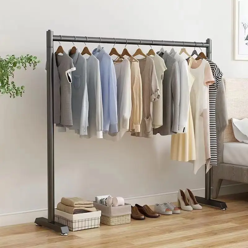 Thick Stores Sell Clothes Display Racks Living Room Furniture Bathroom Balcony Indoor Coat Hangers Wardrobe Closet Stand Holder