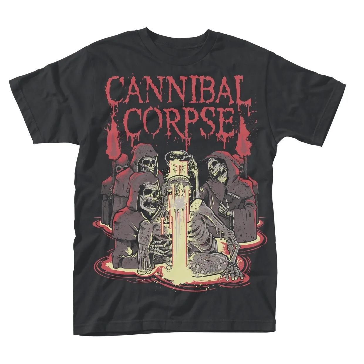 Gothic Rock Graphic T Shirts Heavy Metal Tops Hot Topics Cannibal Corpse Torn Apart T-Shirt Casual Loose Print Cottpn Tee Unisex