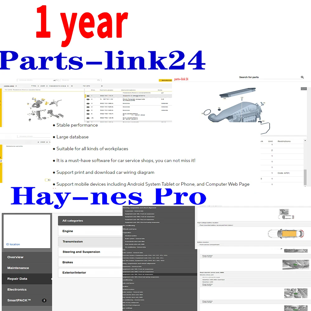 

1 Year Online Alldata Account For Haynes Pro Workshop Repair Software Free Update Car Truck Maintaince Database On PC Tablet