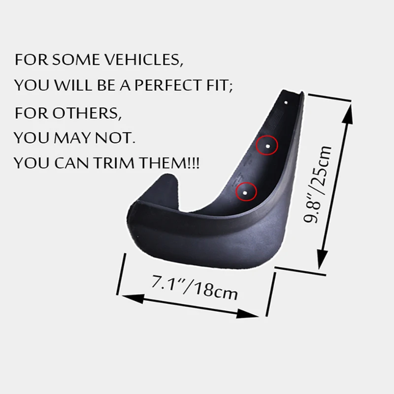 Car Accessories FOR Volvo XC70 V70 V50 S70 Universal Mudflaps Mudguards Fender Mud Flap Guard Splash Mudguard Front Rear 4pcs